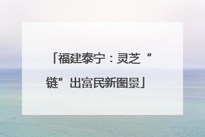 福建泰宁：灵芝“链”出富民新图景